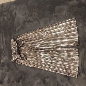 Zara Kids Metallic Pleated Pants
